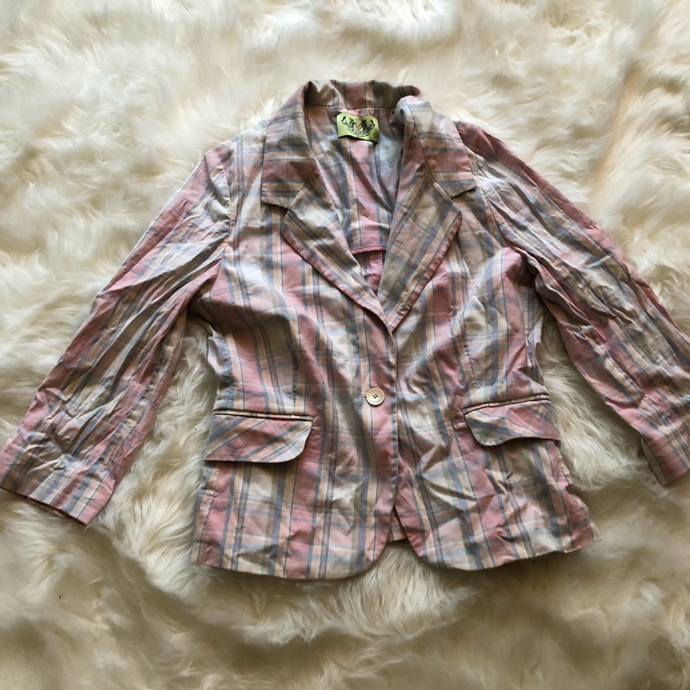 Juicy Couture Plaid Blazer